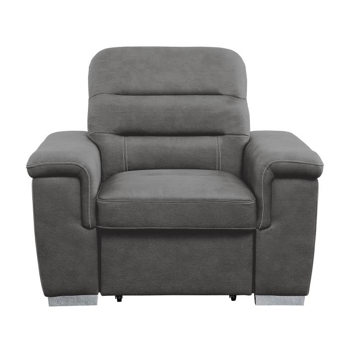 9808SGY-1 - Chair with Pull-out Ottoman