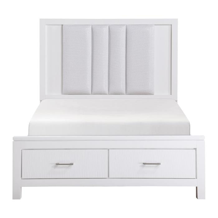 Prism (3) California King Platform Bed with Footboard Storage