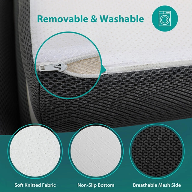 Hollyhock 4" Tri-Fold Memory Foam Topper
