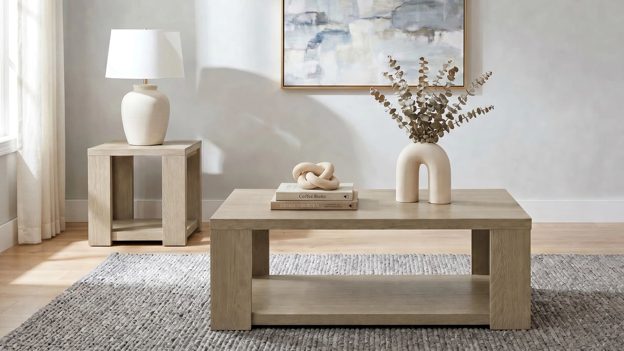 Pavone Open-Shelf Coffee and End Table Set