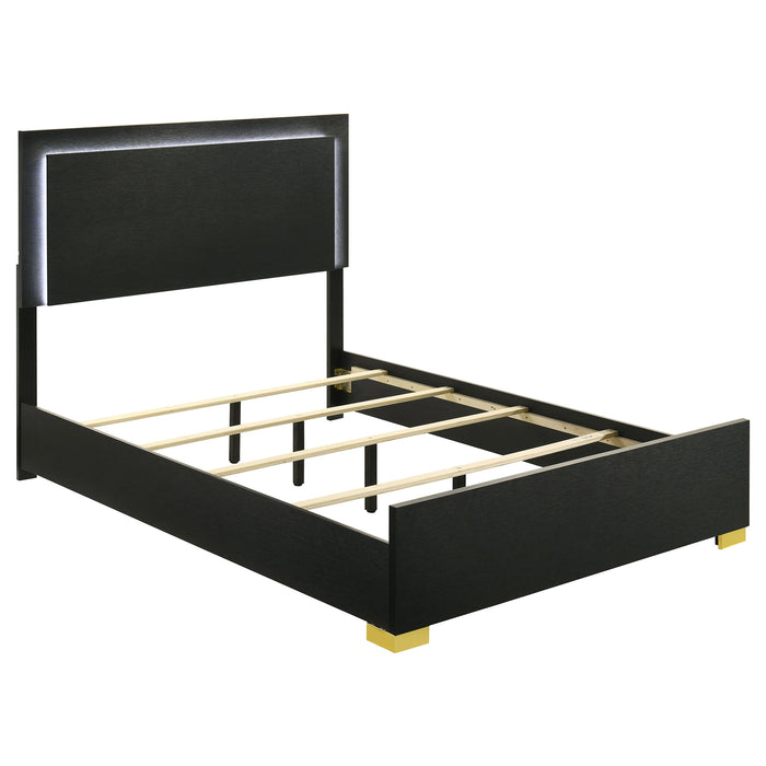 Marceline Panel Bed with LED Lighting