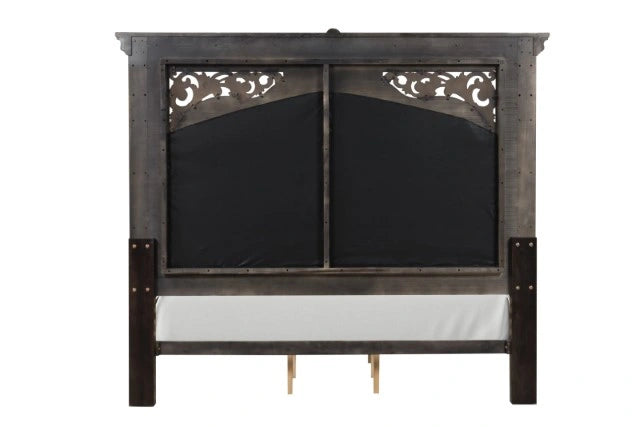 Promenade Bed Dark Brown & White