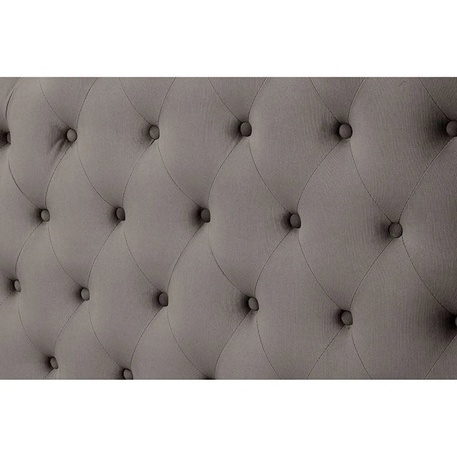Cayla Bed Silver & Grey