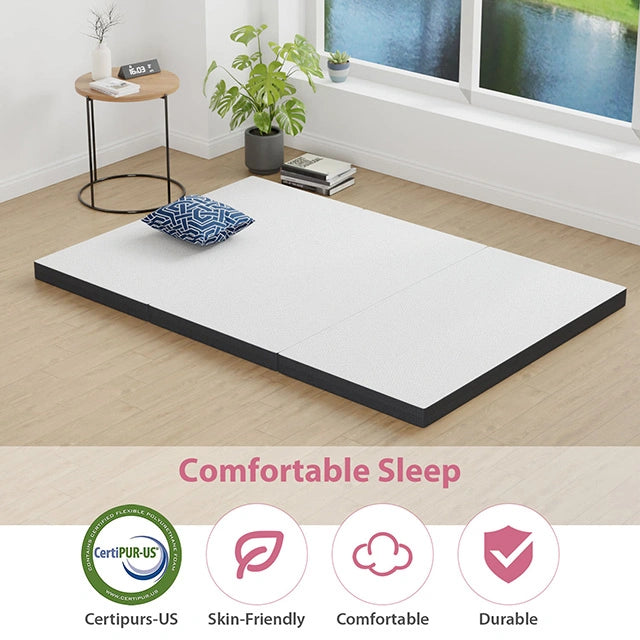 Hollyhock 4" Tri-Fold Memory Foam Topper