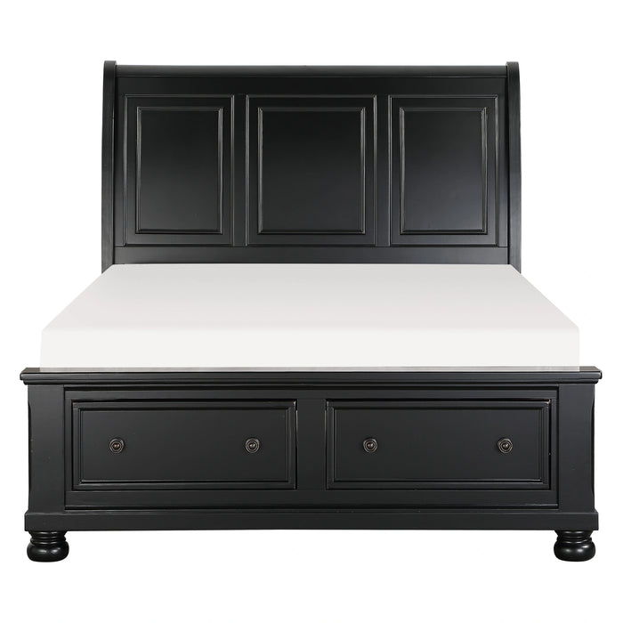 Laurelin-(3)Queen Sleigh Platform Bed with Footboard Storage image