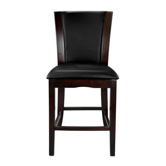 710-24 - Counter Height Chair, Dark Brown Bi-Cast Vinyl