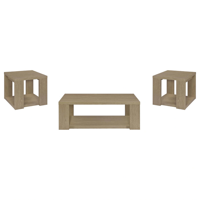 Pavone Open-Shelf Coffee and End Table Set