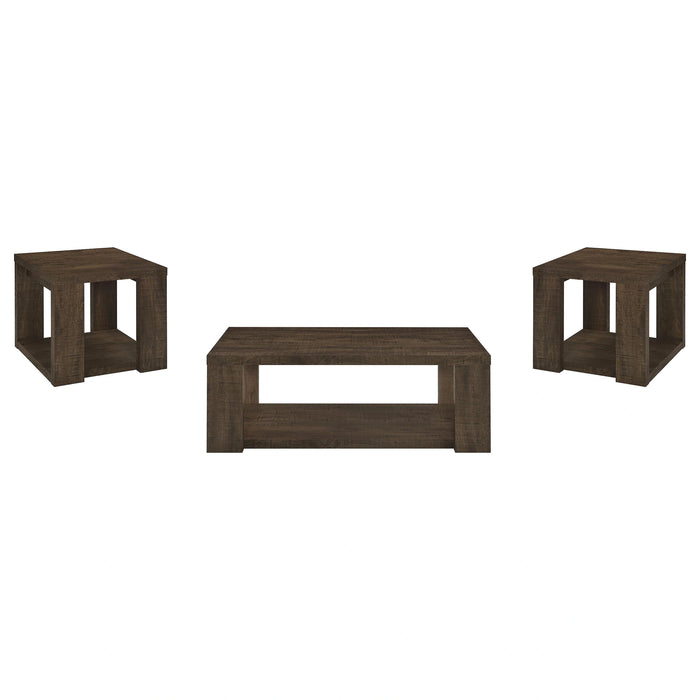 Pavone Open-Shelf Coffee and End Table Set