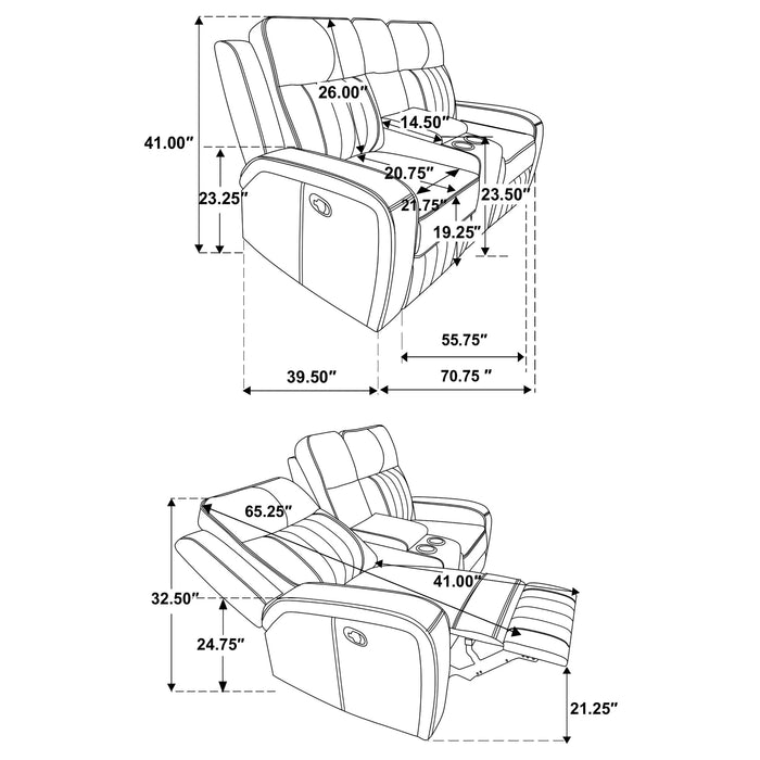 Raelynn Reclining Sofa Set