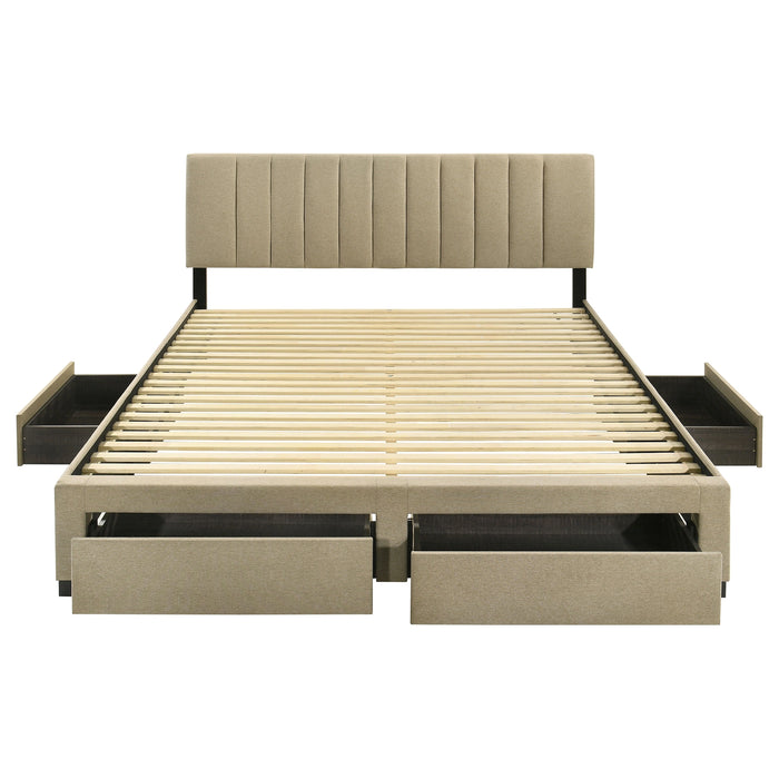 Wheatland Panel Platform Storage Bed