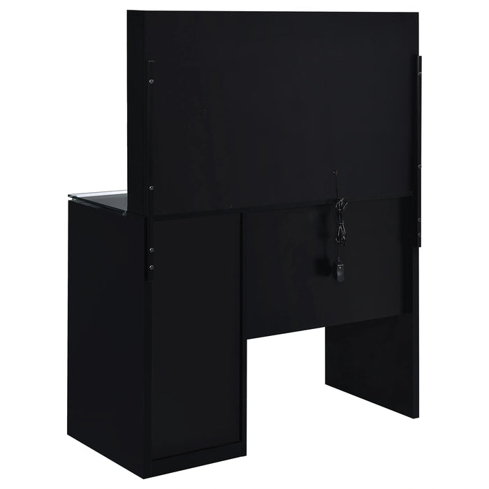 Flora Makeup Vanity Table with LED Mirror and Stool Set