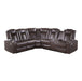 Caelan-(3)3-Piece Power Reclining Sectional with Drop-Down Cup Holders, Reading Lights, Console, Storage Arms with Cup holders image