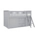 Orion-(6) Low Loft Bunk with Bookcase and 2 Dressers image
