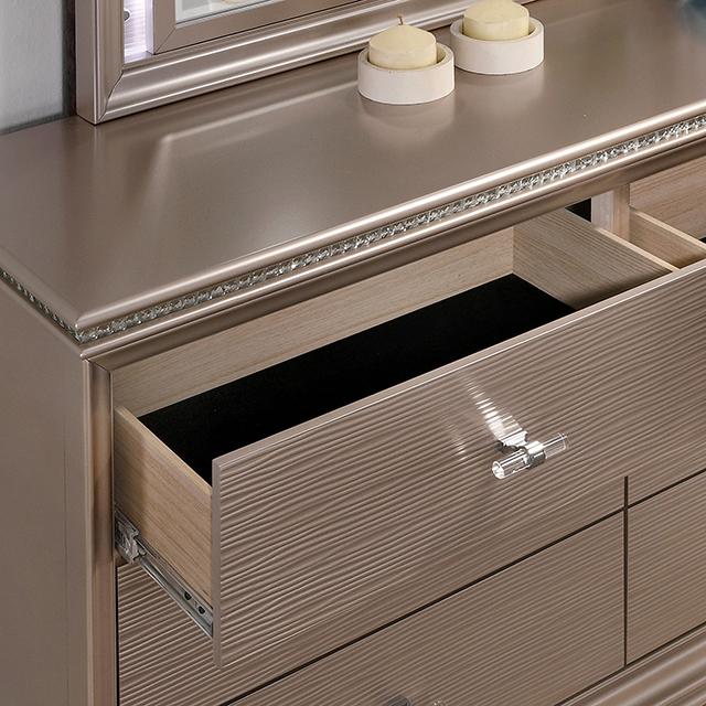 ALLIE Dresser Beige & Rose Gold