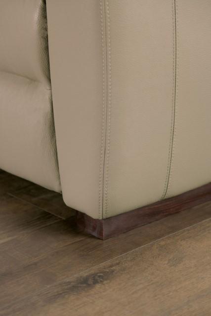 ALTAMURA Power Loveseat, Gray & Beige