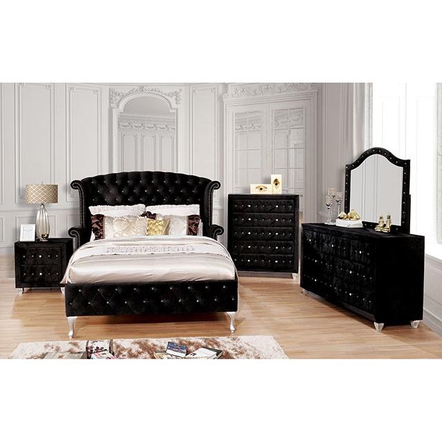 Alzire Black & Blue Mirror