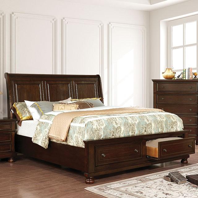Castor Brown Cherry Queen, E.King, & Cal.King Bed