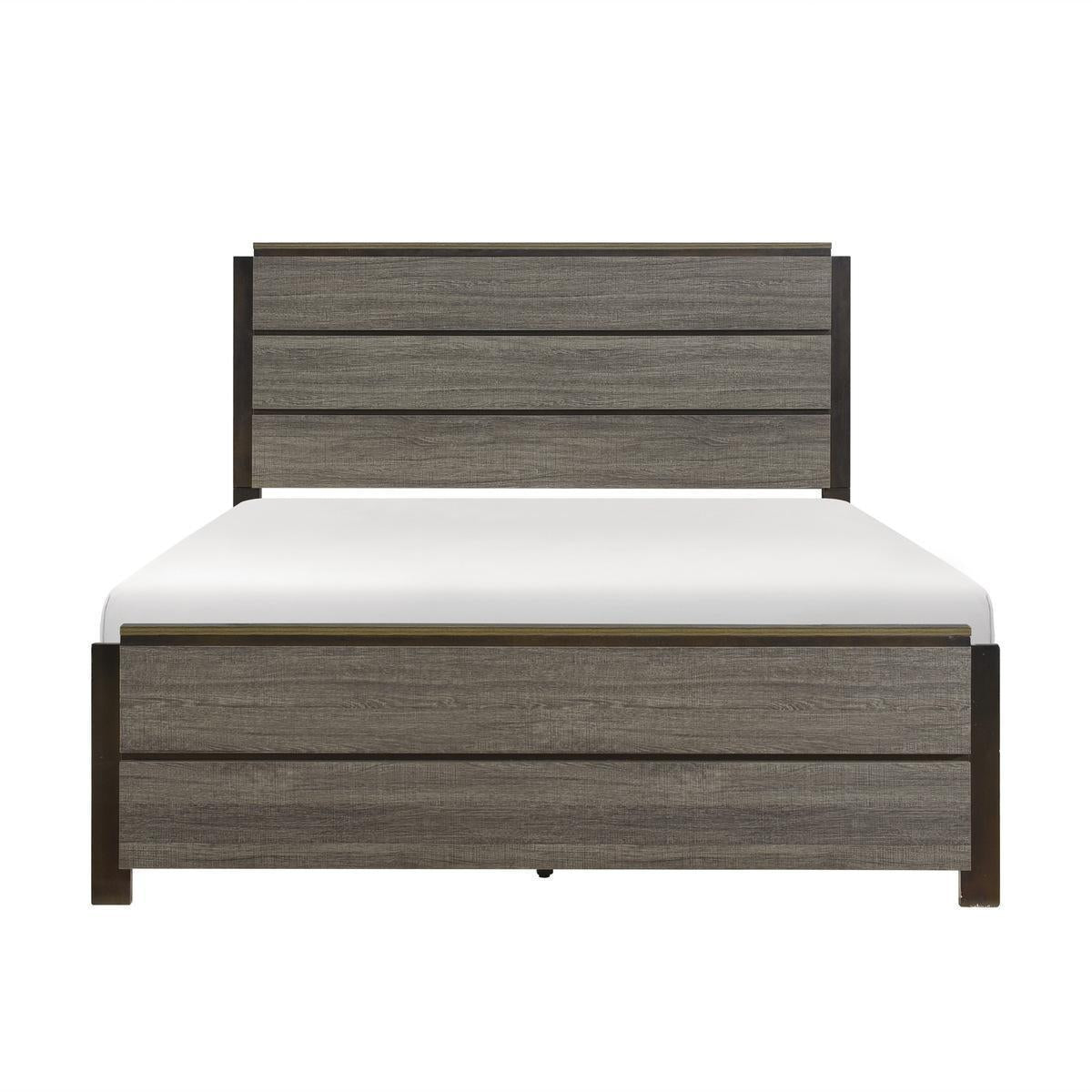 Antique gray and dark brown