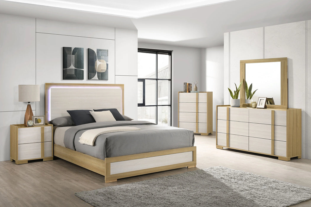 Hyland Panel Bed with LED Lighting