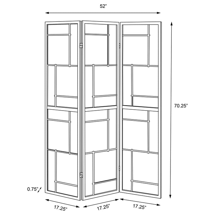Damis Three-Panel Room Divider