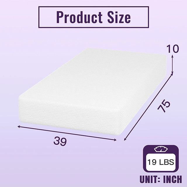 Nasturtium 10" Bamboo Charcoal Infused Memory Foam