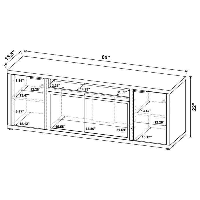 Fuller TV Stand Fireplace Console