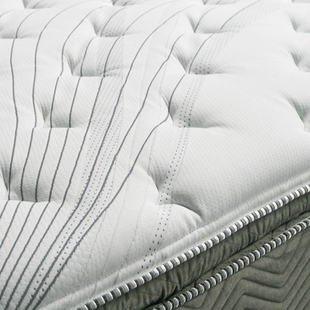 STORMIN White/Gray 13" Euro Pillow Top Mattress