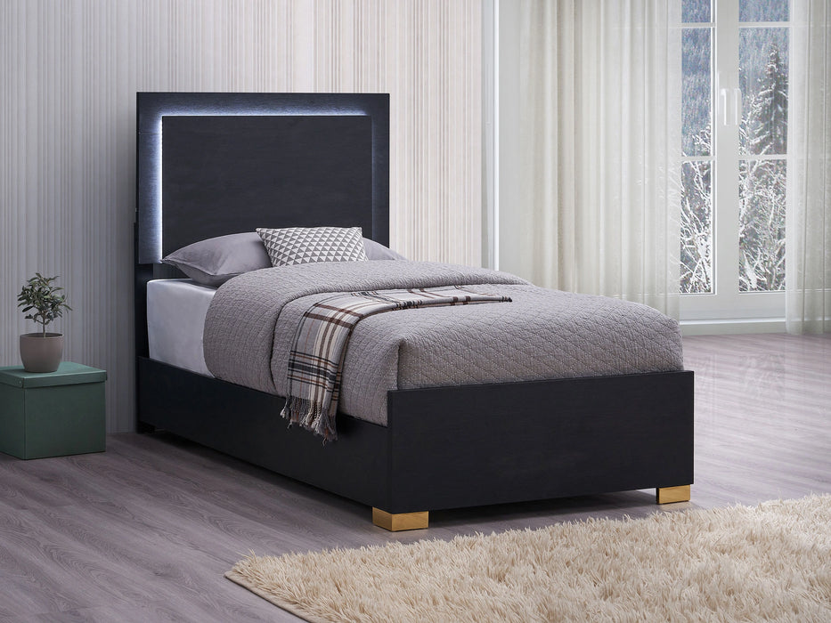 Marceline Panel Bed with LED Lighting