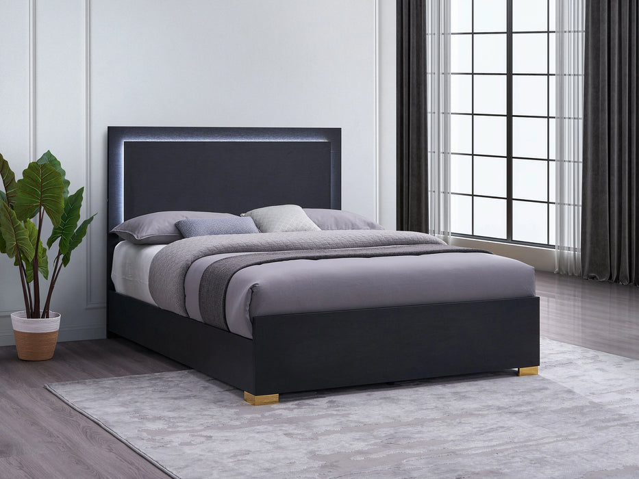 Marceline Panel Bed with LED Lighting