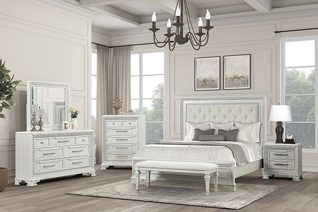 Stella Mia 4 & 5 Piece Queen Bedroom Set White