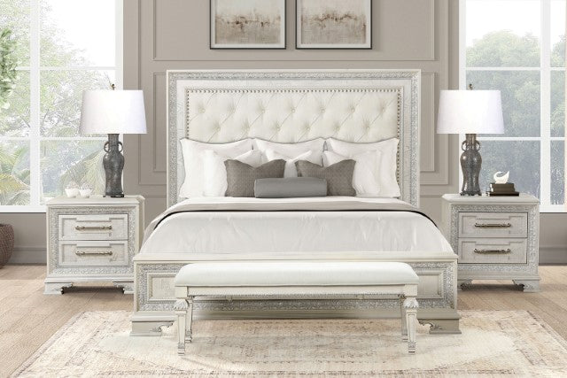 Stella Mia 4 & 5 Piece Queen Bedroom Set White