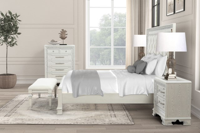 Stella Mia 4 & 5 Piece Queen Bedroom Set White