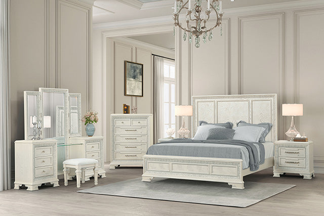 Stella Mia 4 & 5 Piece Queen Bedroom Set White
