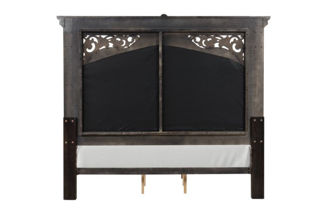 Promenade Bed Dark Brown & White