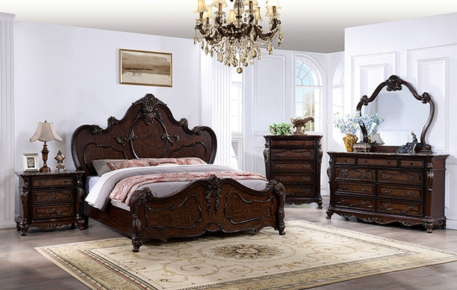 Roselli Bed Chrome & White
