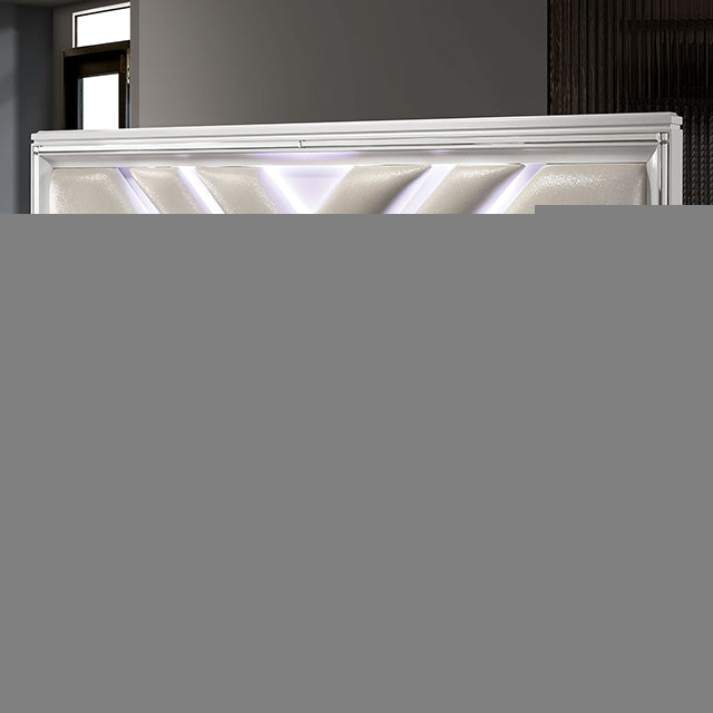 Emmeline 4 & 5 Piece Queen Bedroom Set Gray & White